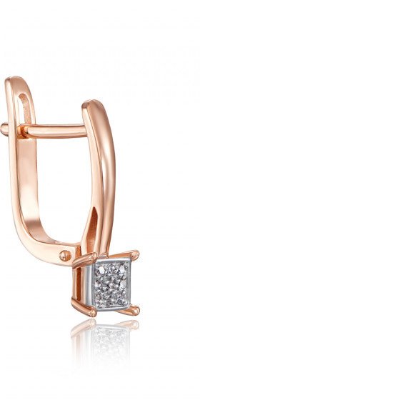 Gold Diamond Earrings - Imagen 4