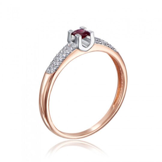 Gold Ring With Ruby