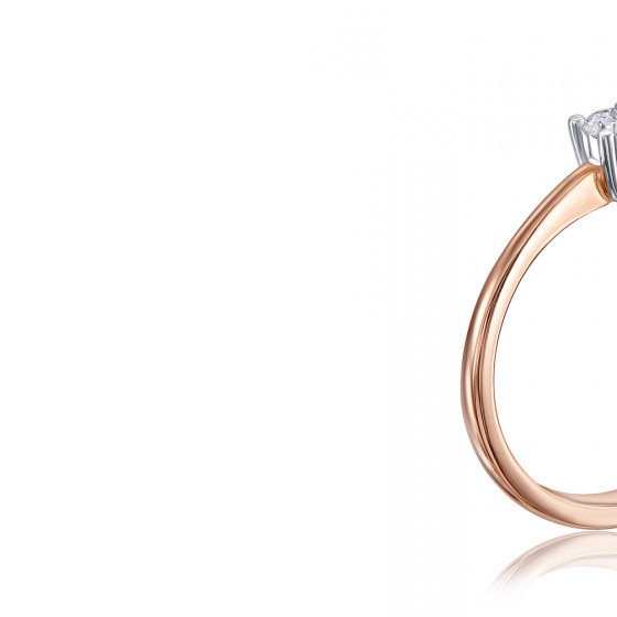 Gold Ring With Diamond - Imagen 3