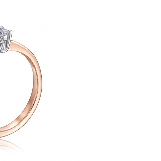 Gold Ring With Diamond - Imagen 4